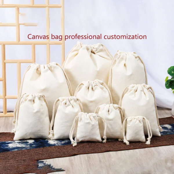 Custom Canvas Cotton Drawstring Bags - Image 6