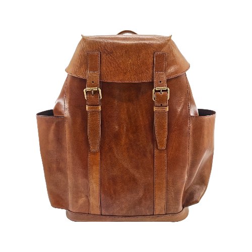 皮革笔记本背包